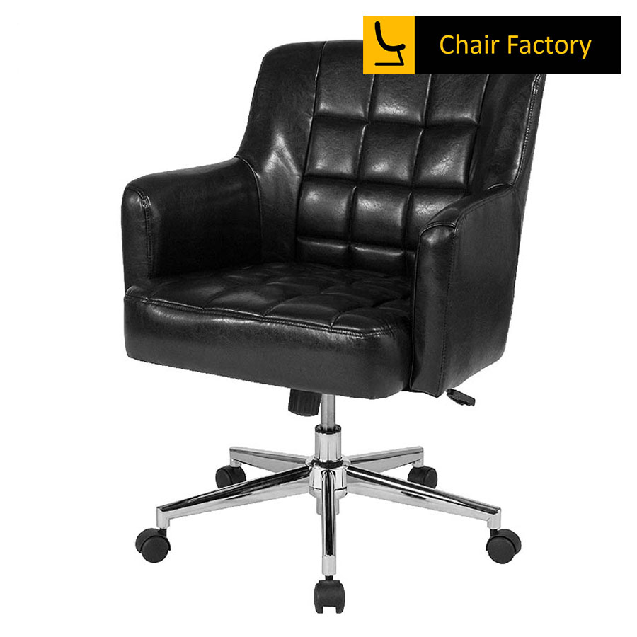 Stamford Checks Black Designer Chair